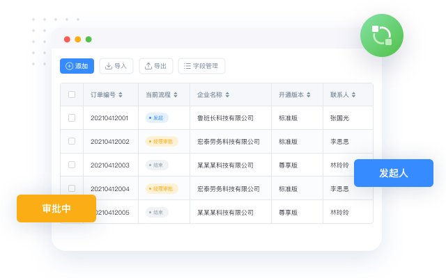 流程日志清晰展示流程状态